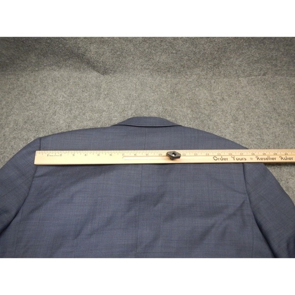 J. Crew Thompson Suit Men's Size 38S Slim Fit Blue w/ Brown Buttons 100% Wool - Picture 10 of 16